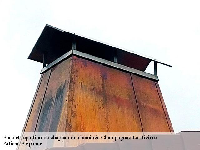 Pose et répartion de chapeau de cheminée  champagnac-la-riviere-87150 Artisan Stephane