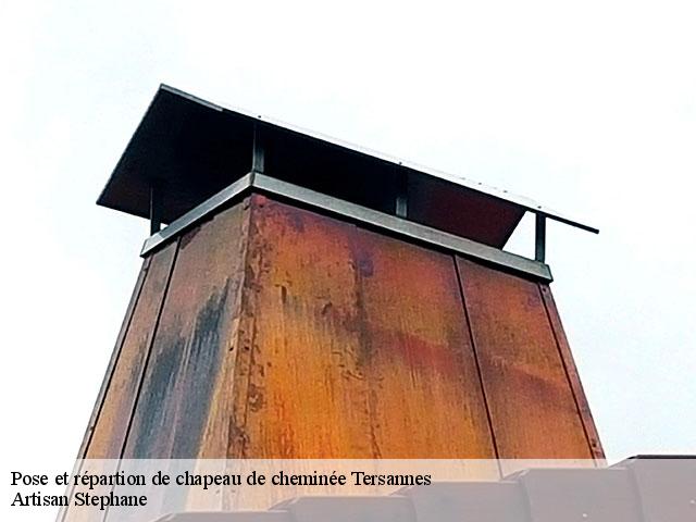 Pose et répartion de chapeau de cheminée tersannes-87360 Artisan Stephane
